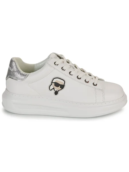 Sportcipők KARL LAGERFELD White Lthr w/Silver fehér