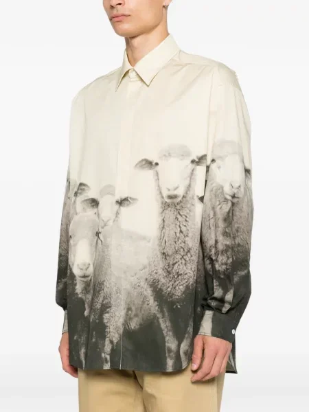 Lung cămașă Moschino cu imagine