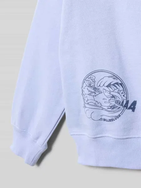 Bluza z nadrukiem motywu i okrągłym dekoltem Billieblush