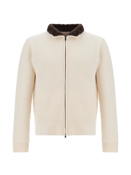 Cardigan Herno de lână alb