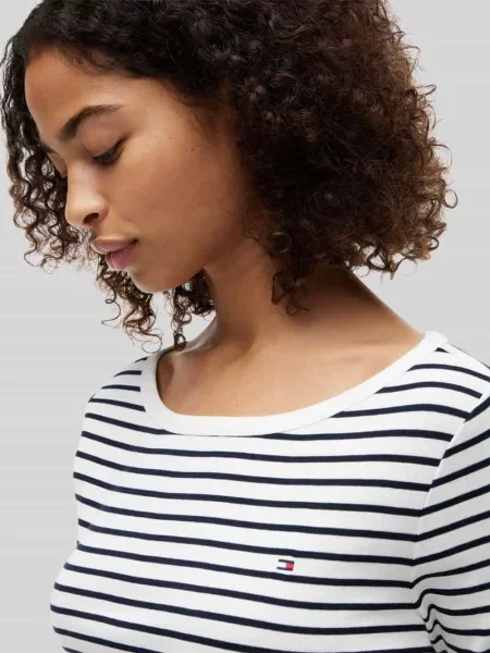 Bluzka z rękawem o dł. w kroju regular fit z czystej bawełny Tommy Hilfiger