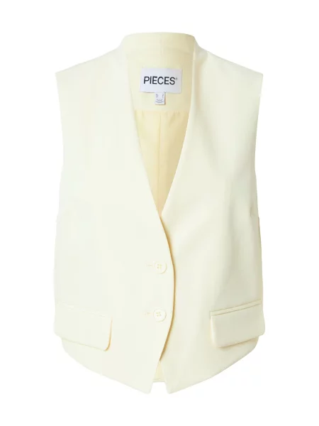 PIECES Vestă PCNIMORA deschis galben