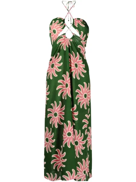 Rochie midi Cala De La Cruz cu imagine până la genunchi de costum