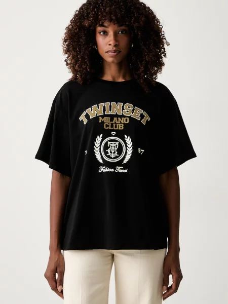 Twinset tricou pentru femei din cu negru