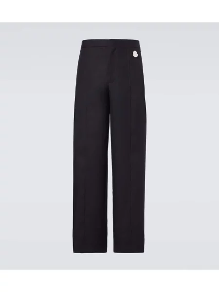 Volnene hlače Moncler Genius modra