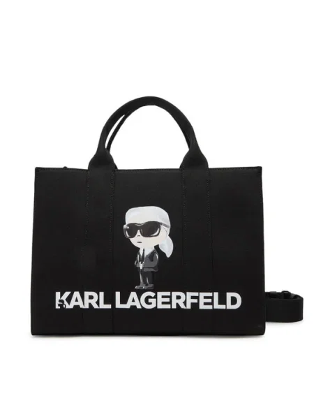 Karl Lagerfeld Shopper táska testszínű / szürke fehér fekete