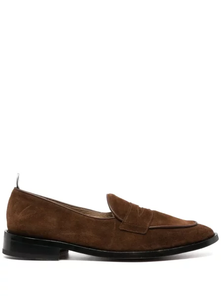 Pantofi loafer Thom Browne din piele de căprioară