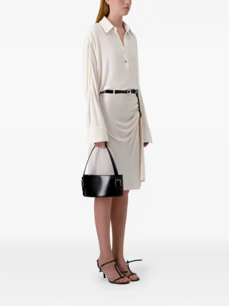 Cu centură rochie Coperni drapată alb