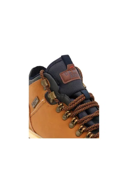 Lniane botki U.s Polo Assn. brązowe