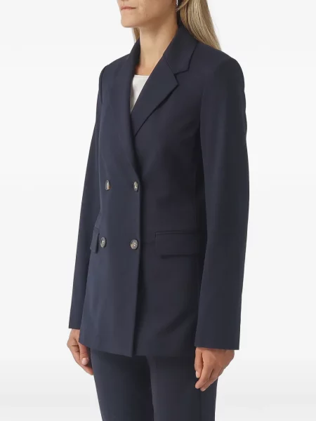 Sacou Max Mara cu două rânduri de nasturi albastru