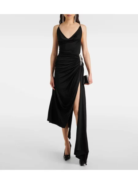 Rochie David Koma de cristal negru