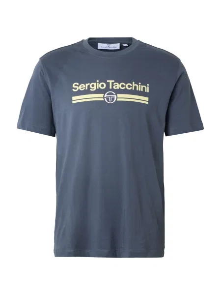 Sergio Tacchini Tricou Marchio albastru marin / galben alb