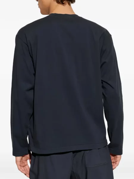 Lung tricou Stone Island cu strasuri albastru