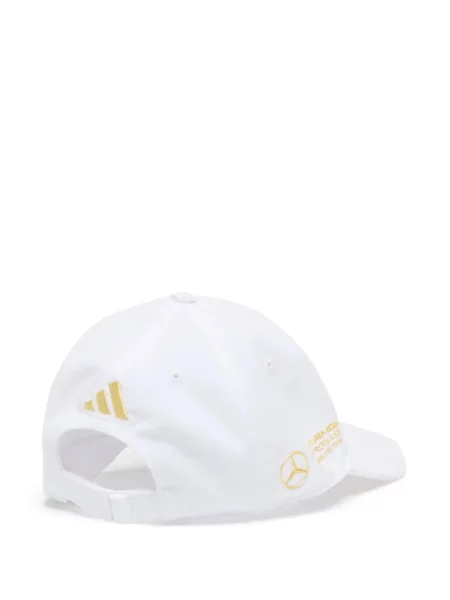 Ριγέ τένις γιλέκο φουσκωτού τύπου Adidas από διχτυωτό μπλε