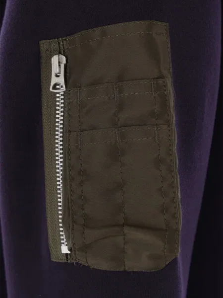 Hanorac cu glugă Sacai violet