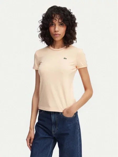 Lacoste T-Shirt jasny pomarańczowy