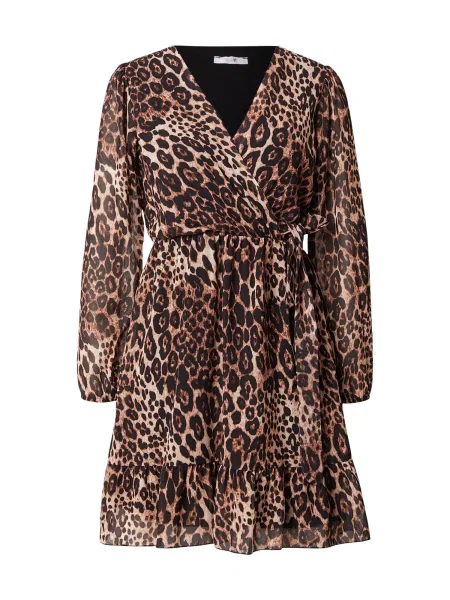 Hailys Rochie de vară maro cappuccino / maro închis negru