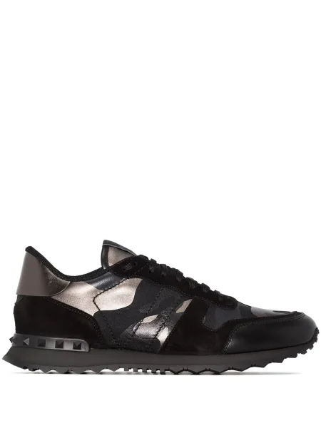 Sneakerși Valentino Garavani cu imagine cu model camuflaj negru