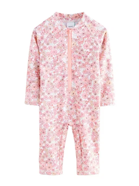 Next Costum de baie întreg ciclam / roz / roz pudră alb