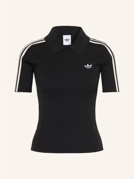 Adidas Originals Žerzejová Polokošile Cali černá bílá