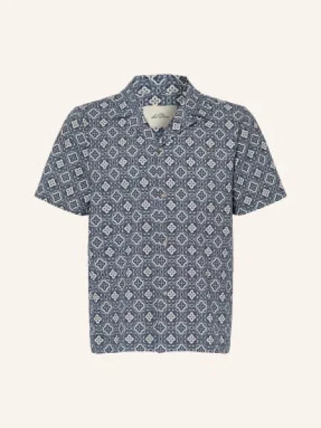 Les Deux Resortní Košile Lukas Regular Fit tmavě / režná / černošedá modrá
