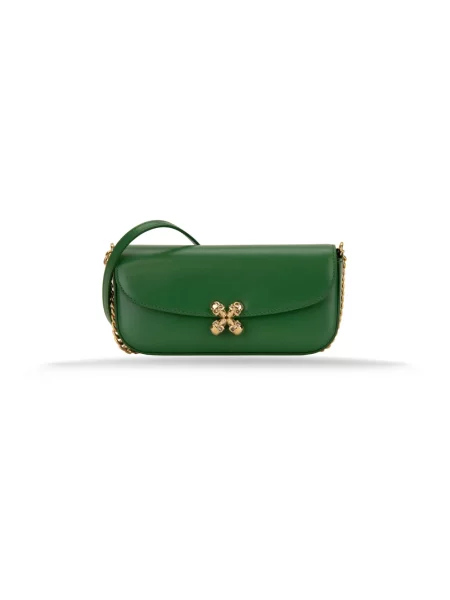 Torebka Alexander Mcqueen w kwiatki zielona