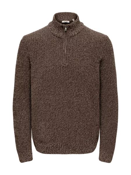 Only & Sons Pulover ONSJOIN amestecat maro
