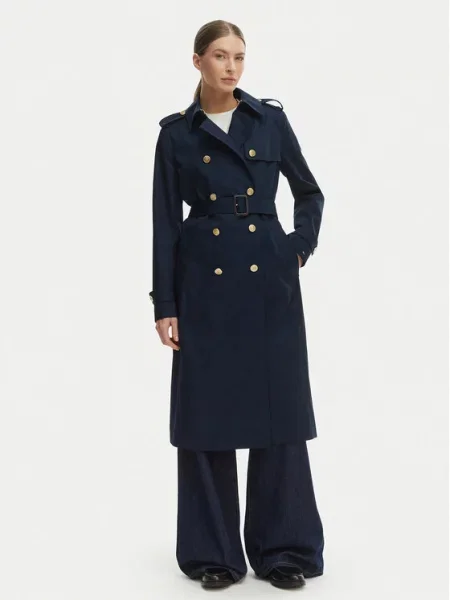 Tommy Hilfiger Trenčkot Mornarsko modra