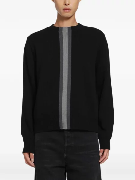 Pulover Gucci de lână cu dungi negru