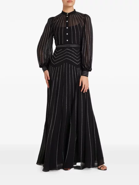 Μάξι φόρεμα Temperley London μαύρο