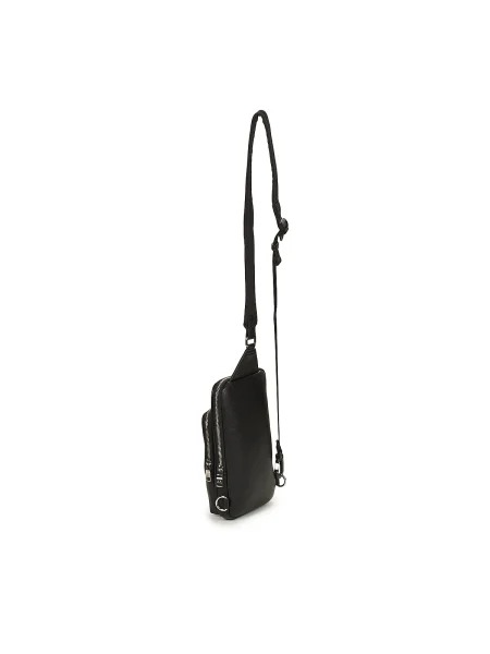 Armani Exchange geantă mică pentru bărbați cu imitație de piele negru