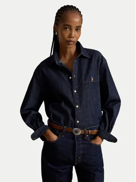 Polo Ralph Lauren Koszula jeansowa granatowy
