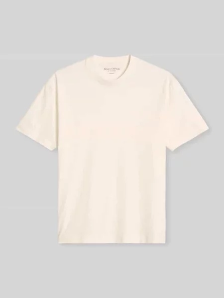 T-shirt o kroju loose fit z czystej bawełny Marc O'polo biała