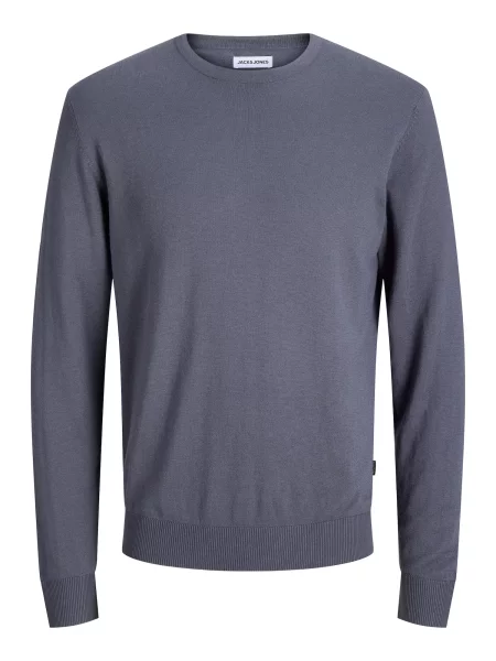 JACK & JONES Svetr JJEEMIL čedičová šedá
