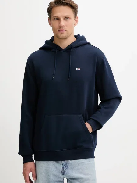 Tommy Jeans μπλούζα με κουκούλα ανδρική με μπλε