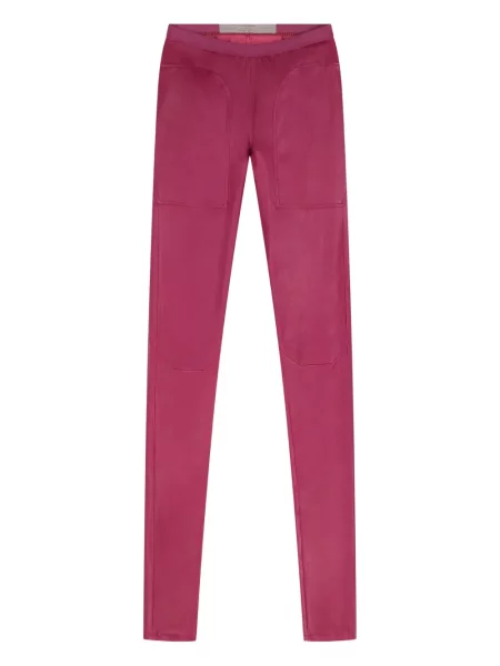 Legginsy Rick Owens skórzane różowe