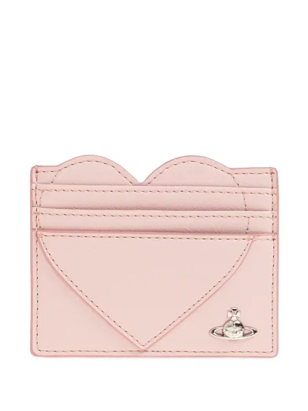 Portofel Vivienne Westwood cu motiv cu inimi roz