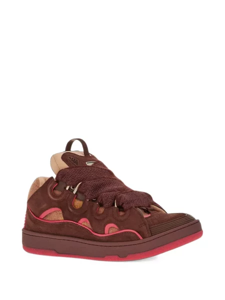 Sneakerși Lanvin din fetru roz