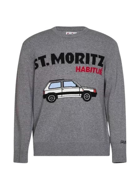 Пуловер Mc2 Saint Barth сиво