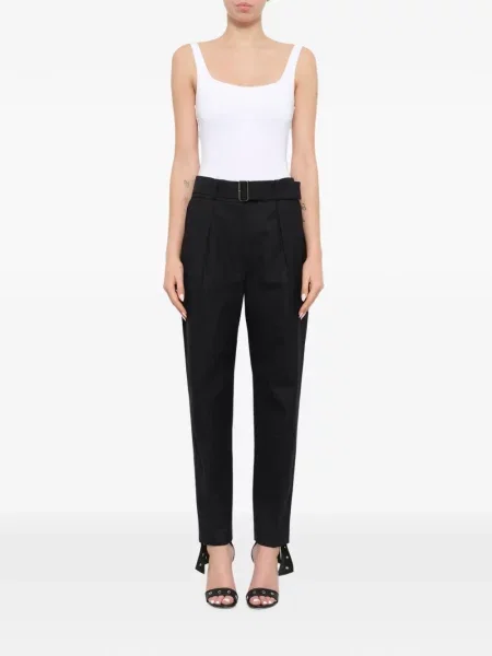 Cu centură pantaloni Kenzo negru