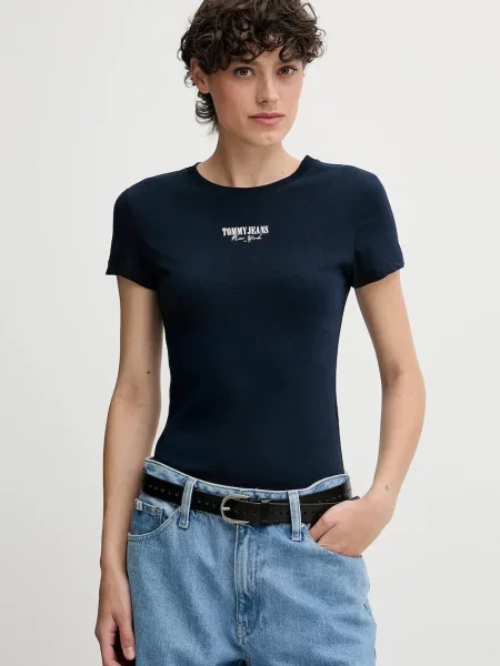 Къс блуза Tommy Hilfiger с къс ръкав