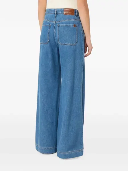 Blugi cu picior larg Weekend Max Mara albastru