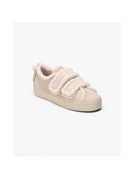 Sneakersy Inuikii na rzep zamszowe beżowe