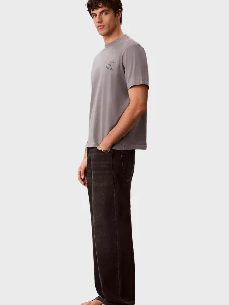 Футболка Calvin Klein Jeans з джерсі сіра