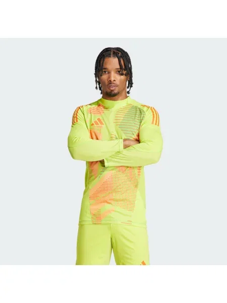 Dlouhé tričko s dlouhým rukávem Adidas s dlouhými rukávy jersey žluté