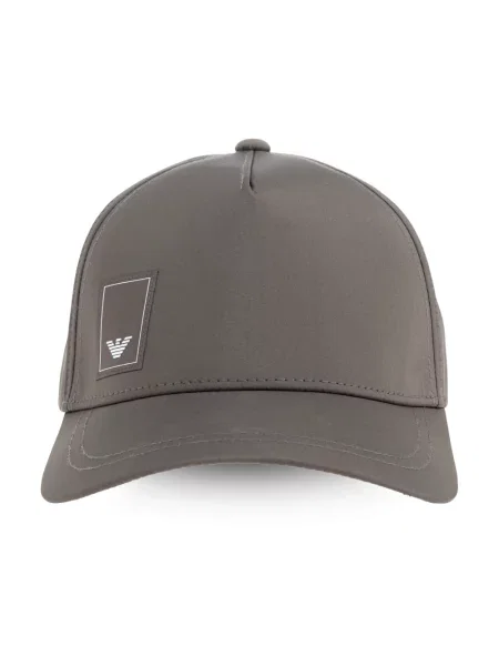Czapka z daszkiem Emporio Armani szara