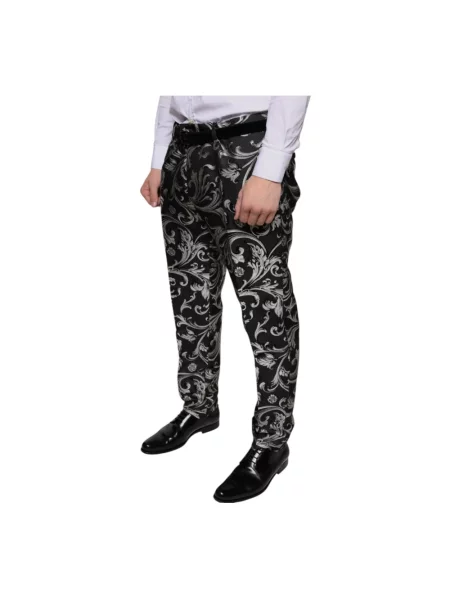 Spodnie Dolce And Gabbana z logo czarne