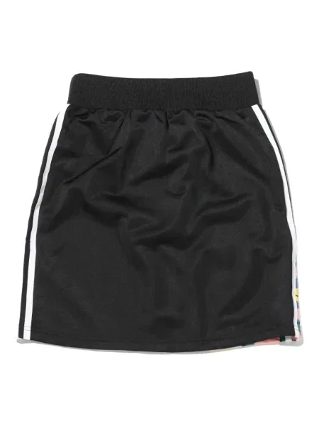 Велурен боди Adidas с принт на цветя розово