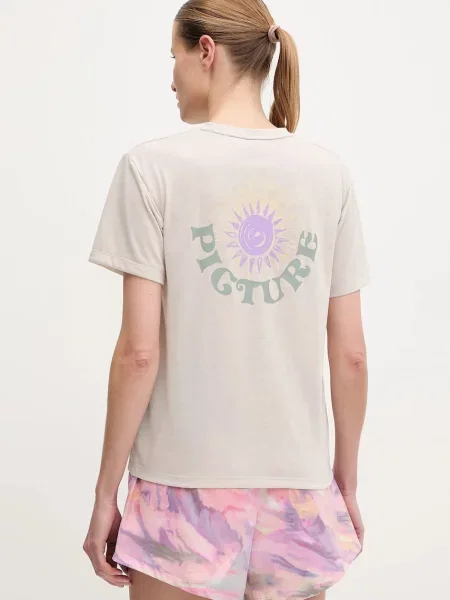 Majica kratkih rukava Picture Timont za žene bež