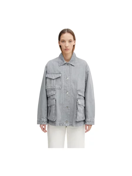 Kurtka jeansowa Maison Kitsune szara